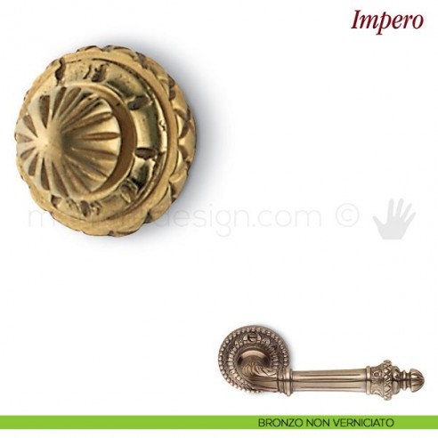 Pomello per mobile Impero Antologhia bronzo non verniciato
