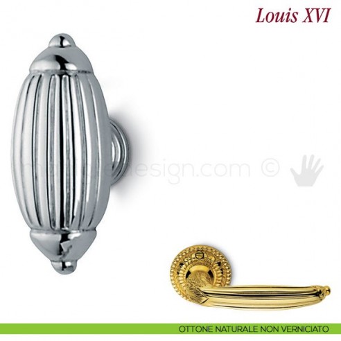 Pomello per mobile Louis XVI Antologhia ottone naturale non verniciato