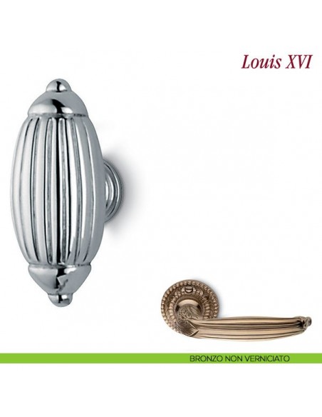 Pomello per mobile Louis XVI Antologhia bronzo non verniciato
