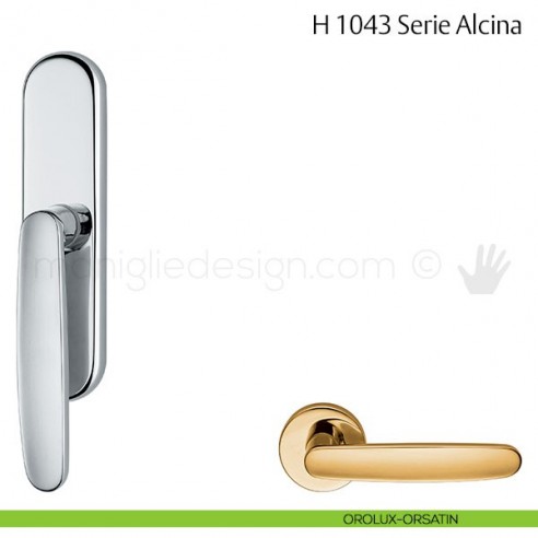 Maniglia per finestra cremonese H 1043 Alcina Valli & Valli orlux-orsatin