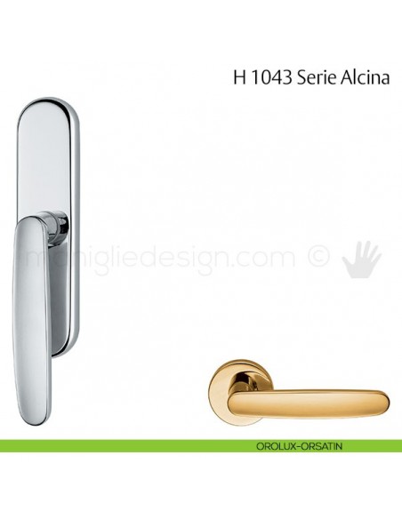 Maniglia per finestra cremonese H 1043 Alcina Valli & Valli orlux-orsatin