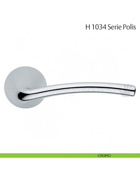 Maniglia per porta H 1034 Polis Valli & Valli cromo