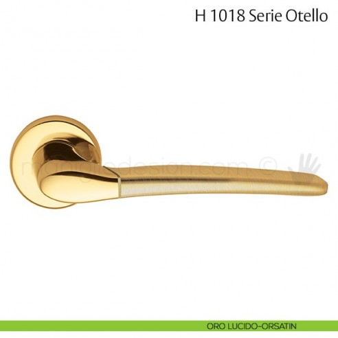 Maniglia per porta H 1018 Otello Valli & Valli oro lucido-orsatin