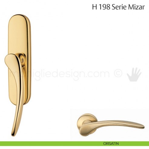 Maniglia per finestra cremonese H 198 Mizar Valli & Valli orsatin
