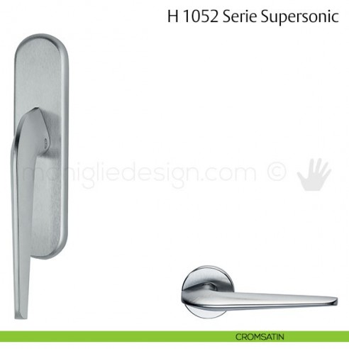 Maniglia per finestra cremonese H 1052 Supersonic Valli & Valli cromsatin