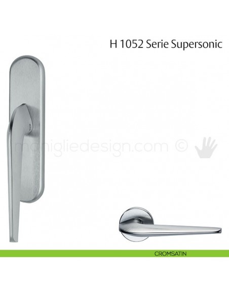 Maniglia per finestra cremonese H 1052 Supersonic Valli & Valli cromsatin