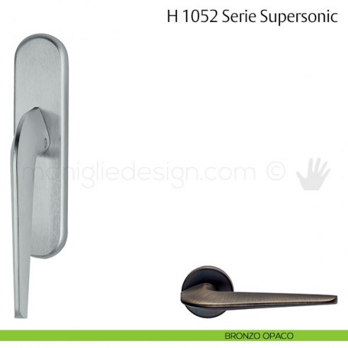 Maniglia per finestra cremonese H 1052 Supersonic Valli & Valli bronzo opaco