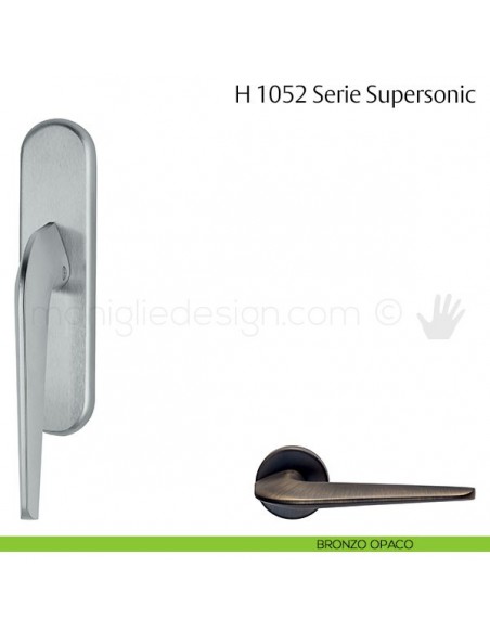 Maniglia per finestra cremonese H 1052 Supersonic Valli & Valli bronzo opaco