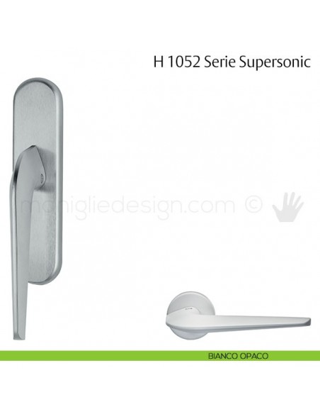 Maniglia per finestra cremonese H 1052 Supersonic Valli & Valli bianco opaco
