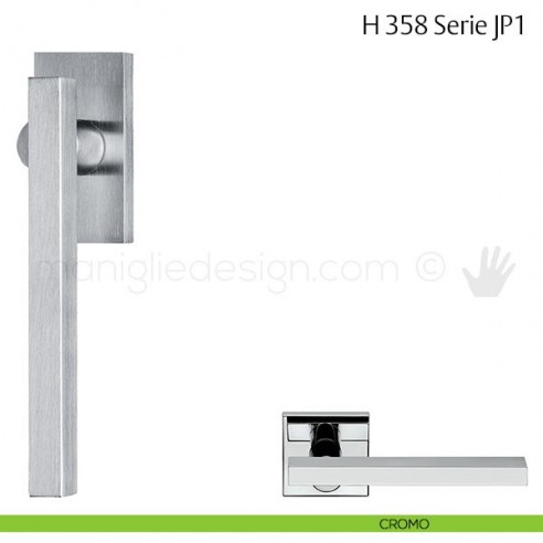 Maniglia per finestra martellina DK H 358 JP1 Fusital cromo