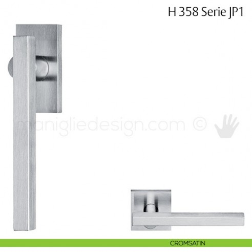Maniglia per finestra martellina DK H 358 JP1 Fusital cromsatin