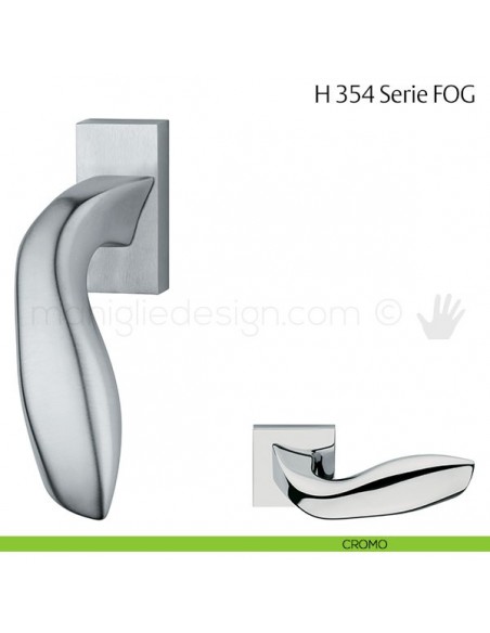 Maniglia per finestra martellina DK H 354 FOG Fusital cromo
