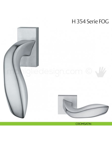 Maniglia per finestra martellina DK H 354 FOG Fusital cromsatin