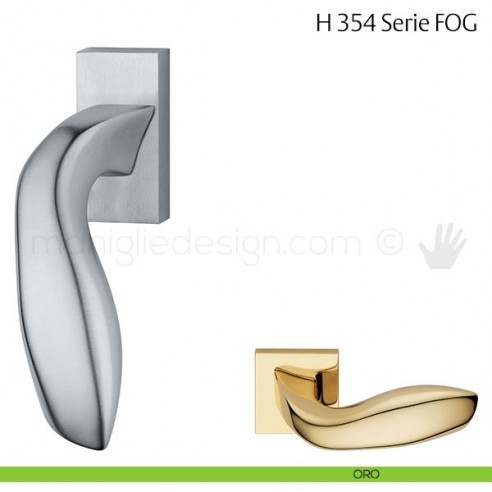 Maniglia per finestra martellina DK H 354 FOG Fusital oro