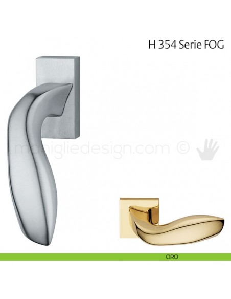 Maniglia per finestra martellina DK H 354 FOG Fusital oro