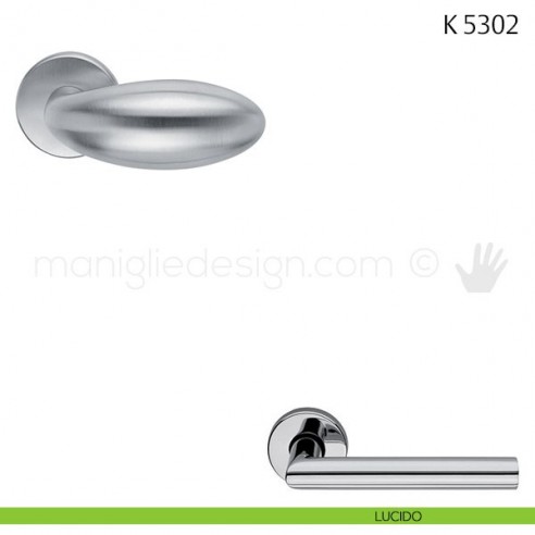 Pomolo per porta K 5302 girevole Fusital lucido