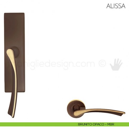 Maniglia per finestra cremonese Alissa Mandelli brunito opaco