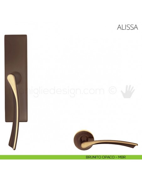 Maniglia per finestra cremonese Alissa Mandelli brunito opaco