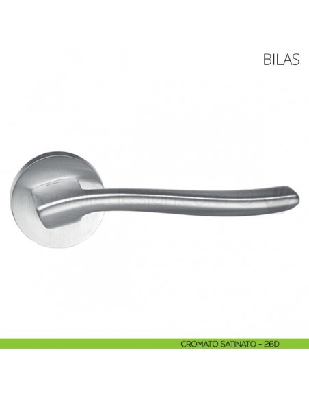 Maniglia per porta Bilas Mandelli cromato satinato