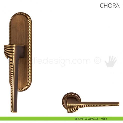 Maniglia per finestra cremonese Chora Mandelli brunito opaco