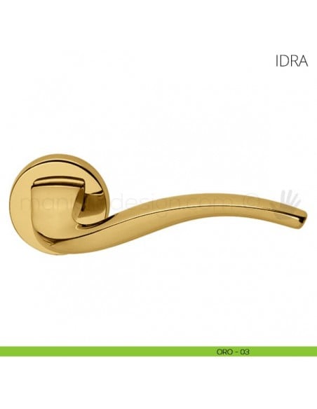 Maniglia per porta Idra Mandelli oro