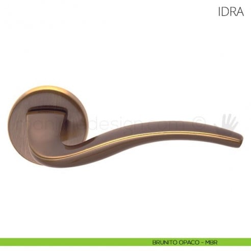 Maniglia per porta Idra Mandelli brunito opaco