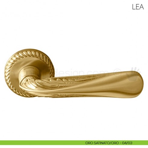 Maniglia per porta Lea Mandelli oro satinato-oro