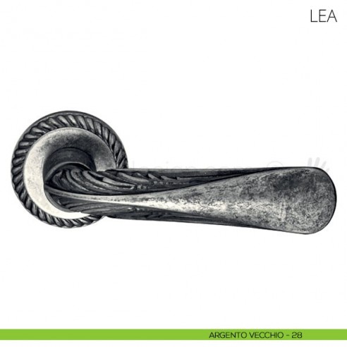 Maniglia per porta Lea Mandelli argento vecchio