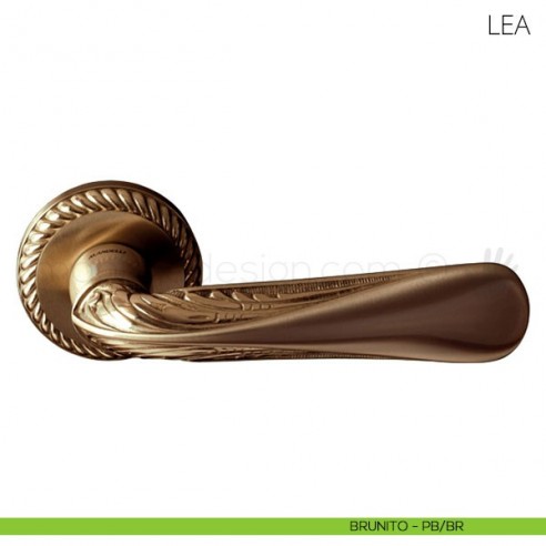 Maniglia per porta Lea Mandelli brunito