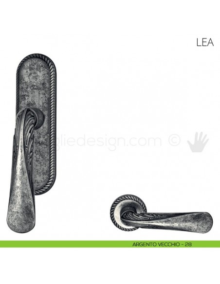 Maniglia per finestra cremonese Lea Mandelli argento vecchio