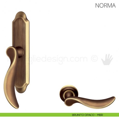 Maniglia per finestra cremonese Norma Mandelli brunito opaco