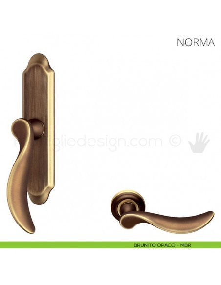 Maniglia per finestra cremonese Norma Mandelli brunito opaco