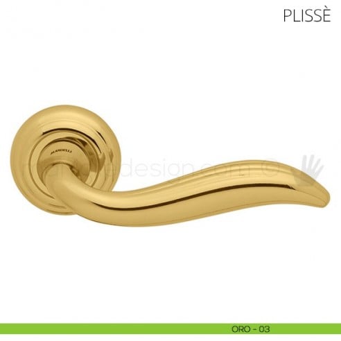 Maniglia per porta Plissè Mandelli oro