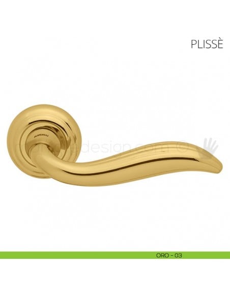 Maniglia per porta Plissè Mandelli oro