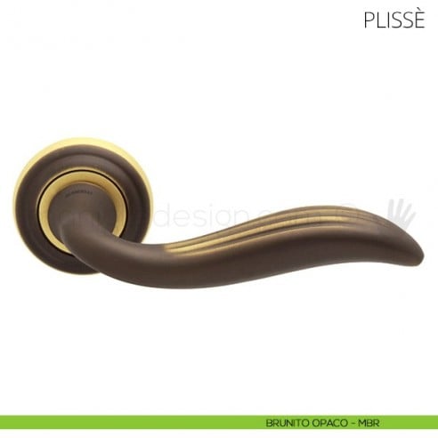 Maniglia per porta Plissè Mandelli brunito opaco
