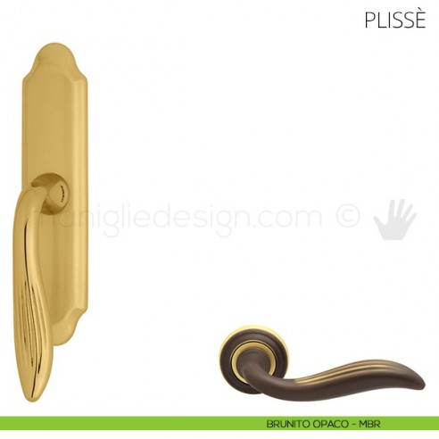 Maniglia per finestra cremonese Plissè Mandelli brunito opaco