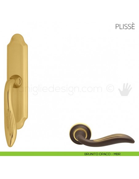 Maniglia per finestra cremonese Plissè Mandelli brunito opaco