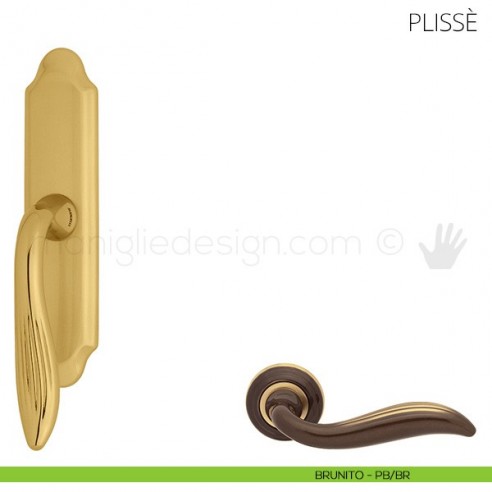 Maniglia per finestra cremonese Plissè Mandelli brunito