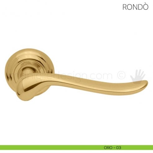 Maniglia per porta Rondò Mandelli oro