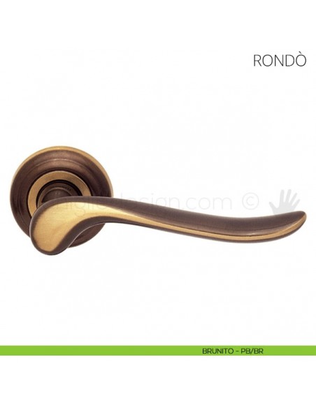 Maniglia per porta Rondò Mandelli brunito