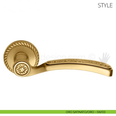 Maniglia per porta Style Mandelli oro satinato-oro