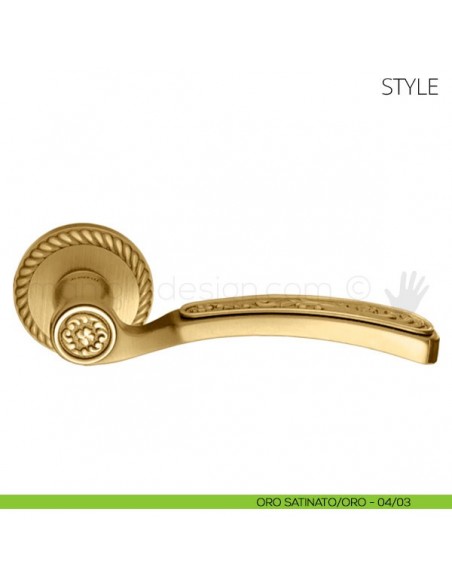 Maniglia per porta Style Mandelli oro satinato-oro
