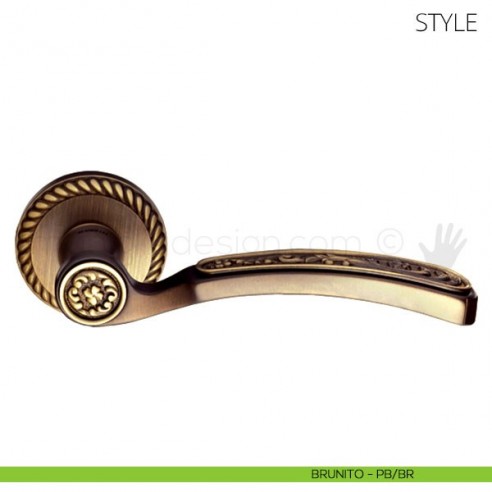 Maniglia per porta Style Mandelli brunito