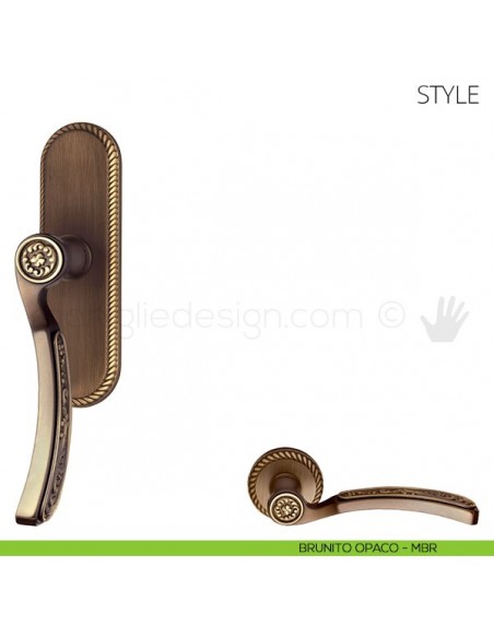 Maniglia per finestra cremonese Style Mandelli brunito opaco