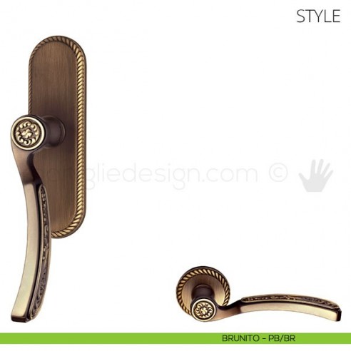 Maniglia per finestra cremonese Style Mandelli brunito