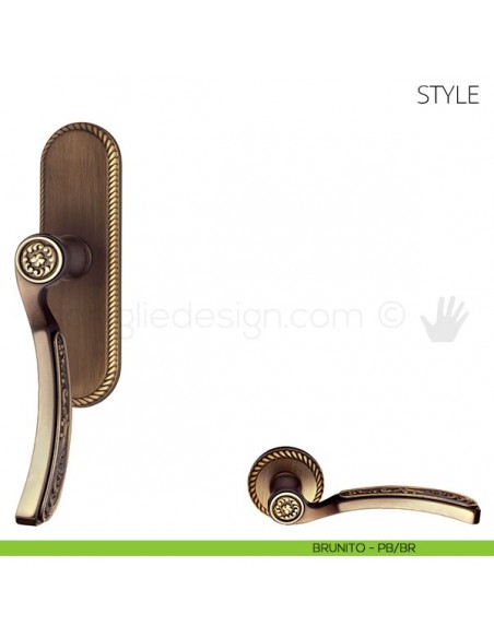 Maniglia per finestra cremonese Style Mandelli brunito