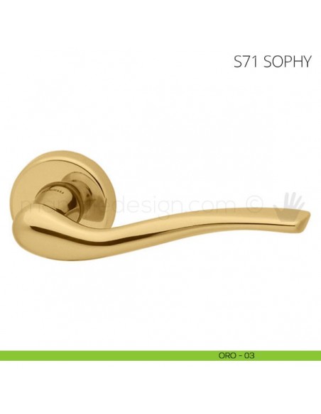 Maniglia per porta Sophy Mandelli oro