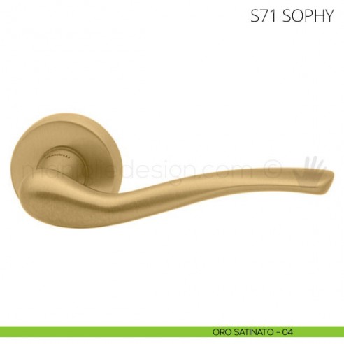 Maniglia per porta Sophy Mandelli oro satinato