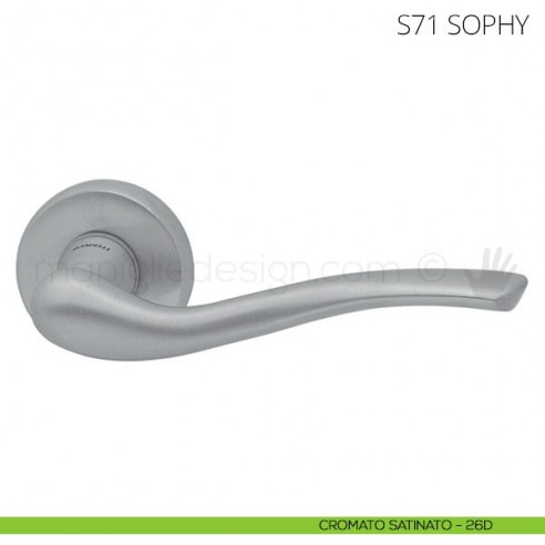 Maniglia per porta Sophy Mandelli cromato satinato