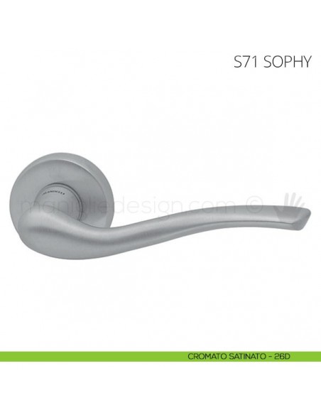Maniglia per porta Sophy Mandelli cromato satinato
